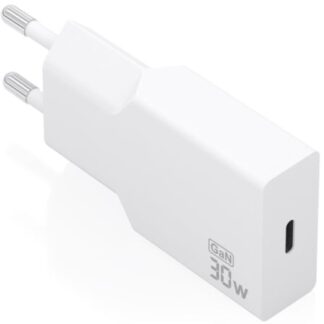 Cargador de Pared GaN Aisens A110-1001/ 1xUSB Tipo-C/ 30W/ Blanco