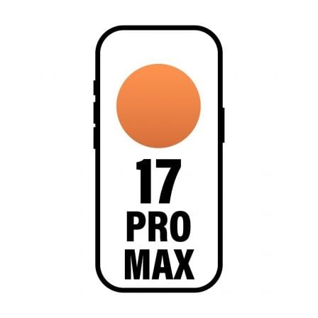 Smartphone Apple iPhone 17 Pro Max 256GB/ 6.9'/ 5G/ Naranja Cósmico