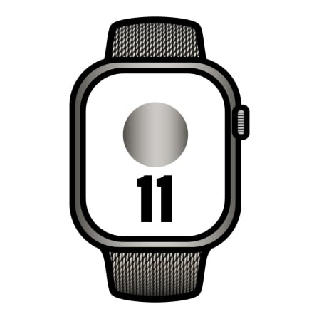 Apple Watch Series 11/ GPS / Cellular/ 46mm/ Titanio Natural/ Correa Milanese Natural S/M
